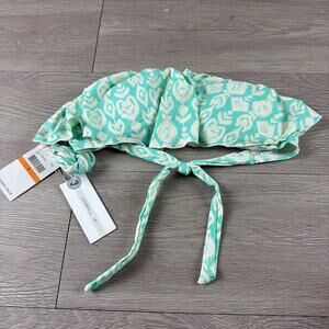 Women's Oneill Padded Bikini Top Swim Wear Small Blue Green